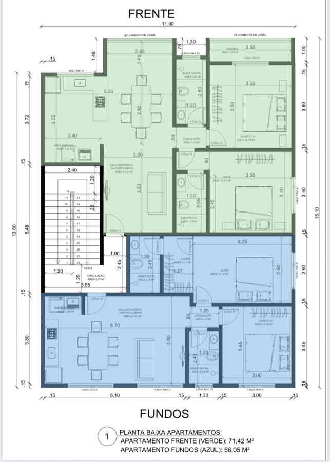 APARTAMENTOS NA PLANTA